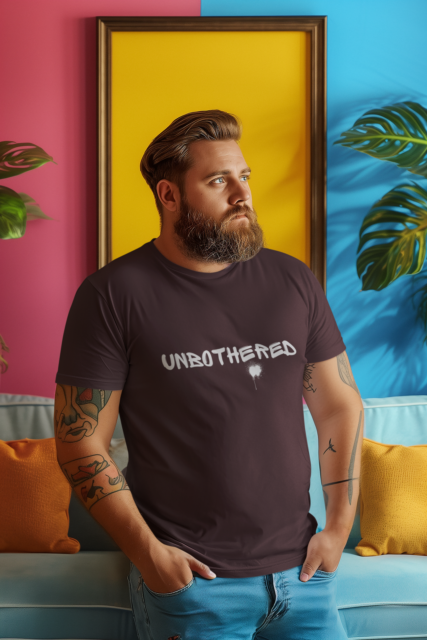 Unbothered™ – Classic Streetwear Unisex T-Shirt (100% Cotton)